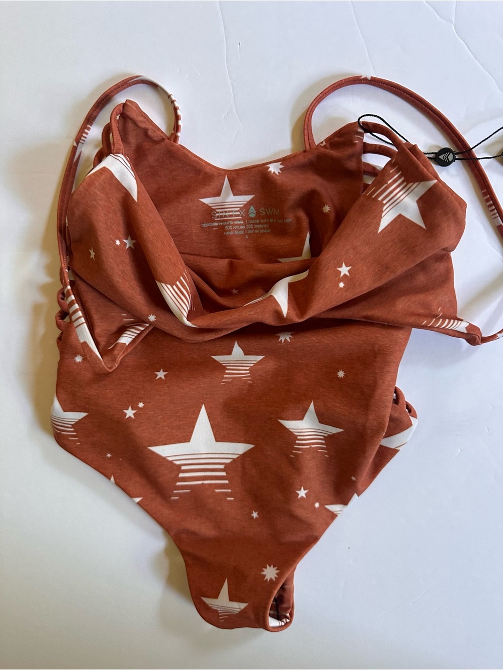 Stone Fox Swim Hermosa NEW one piece swimsuit Star Print size small - Picture 8 of 12